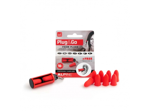 Alpine Protecçao Auditiva Plug&Go 5 Pares PLUGGO Alpine Protecçao Auditiva Plug&Go 5 Pares PLUGGO